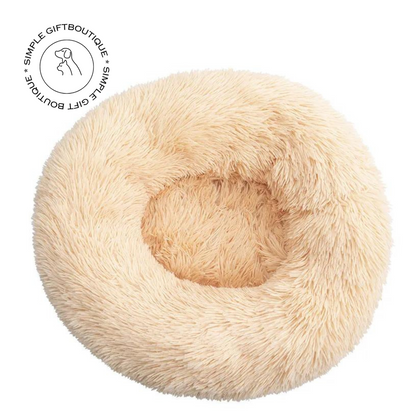 AB Plush Paradise: Comfort Donut Cuddler Pet Bed – Luxurious Rest for Your Furry Friend