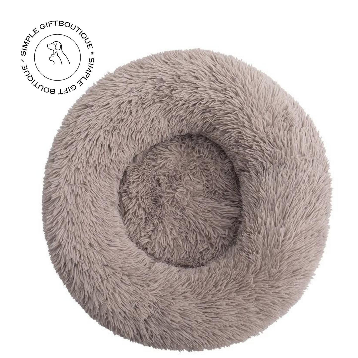 AB Plush Paradise: Comfort Donut Cuddler Pet Bed – Luxurious Rest for Your Furry Friend