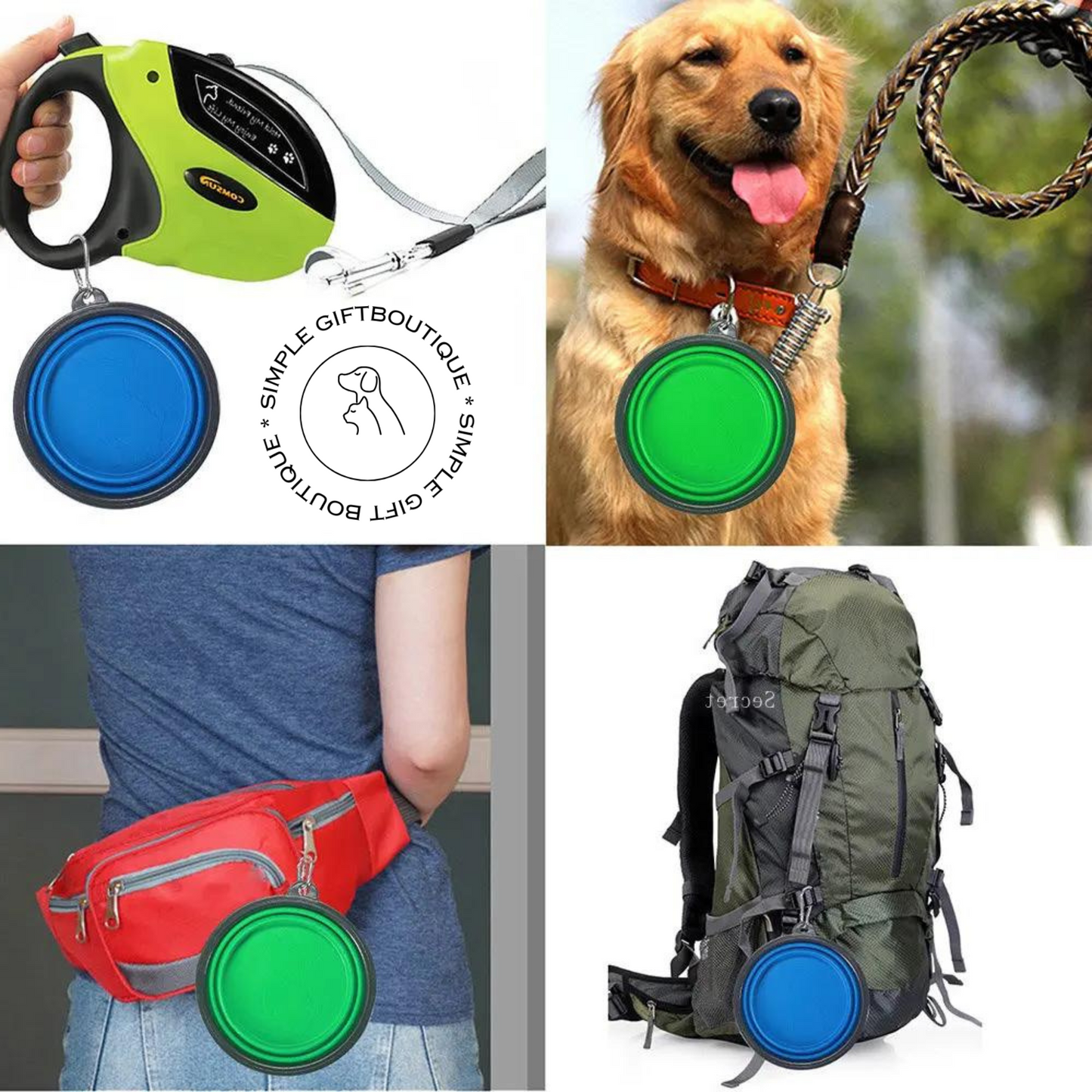 Adventure-Ready: Collapsible Silicone Pet Travel Bowl for On-the-Go Comfort and Convenience