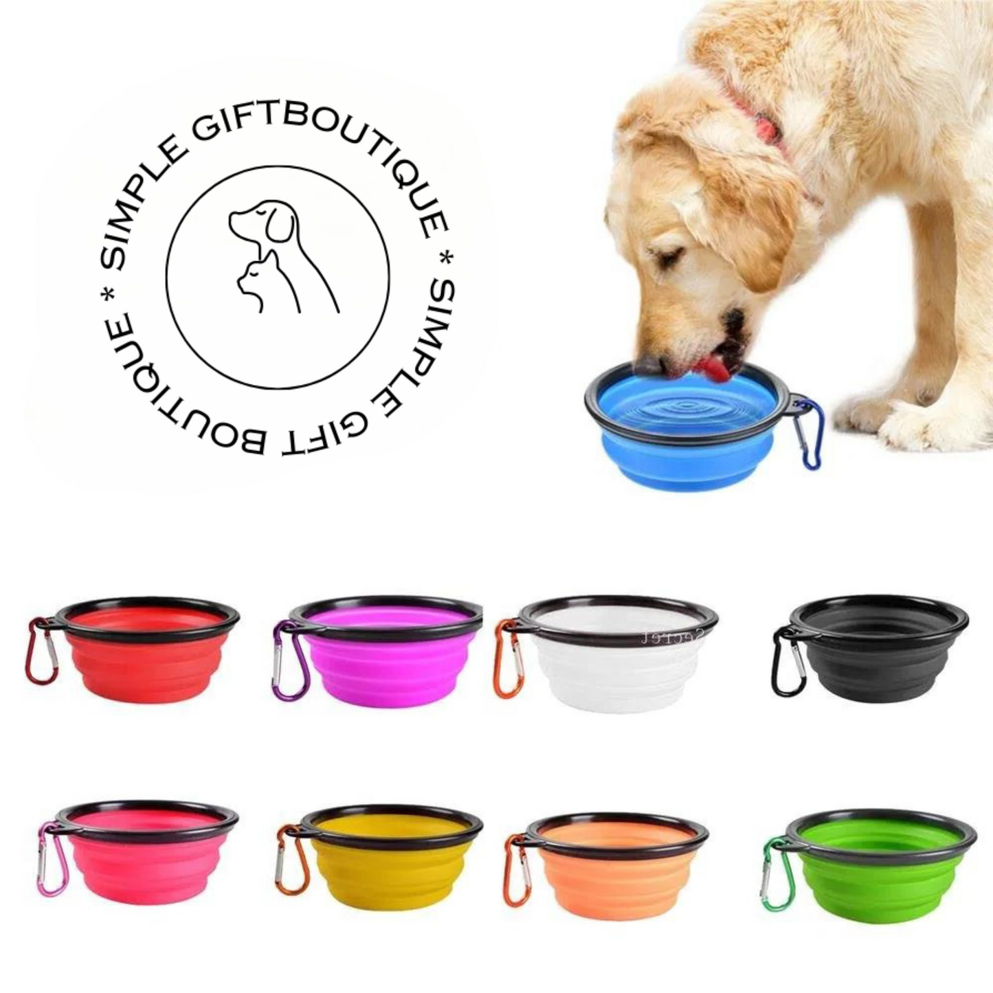 Adventure-Ready: Collapsible Silicone Pet Travel Bowl for On-the-Go Comfort and Convenience