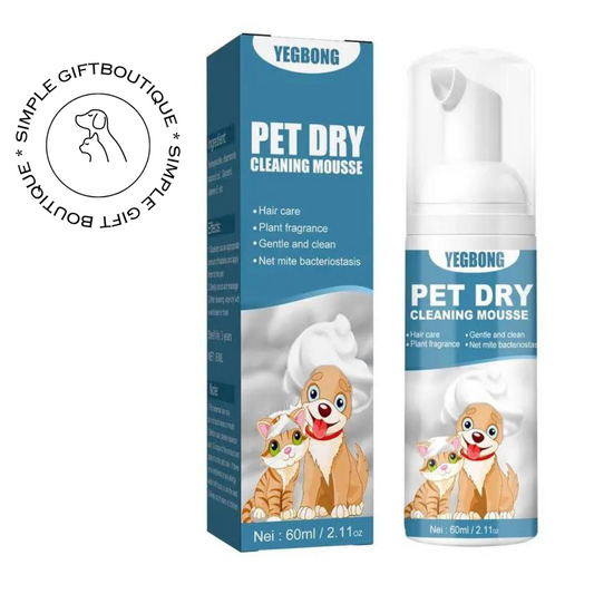 Pure Purity: Waterless Pet Shampoo Mousse – No Rinse, No Fuss Cleaning for Happy Pets