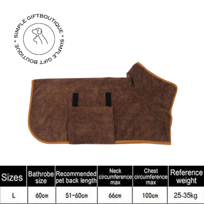 Adjustable Coat Bathrobe Towel for Pets