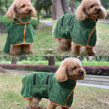 Adjustable Coat Bathrobe Towel for Pets