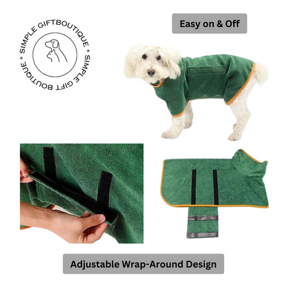 Adjustable Coat Bathrobe Towel for Pets