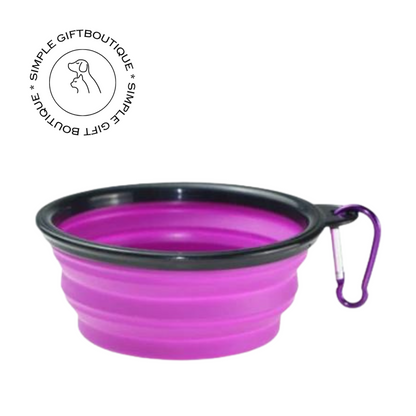 Adventure-Ready: Collapsible Silicone Pet Travel Bowl for On-the-Go Comfort and Convenience