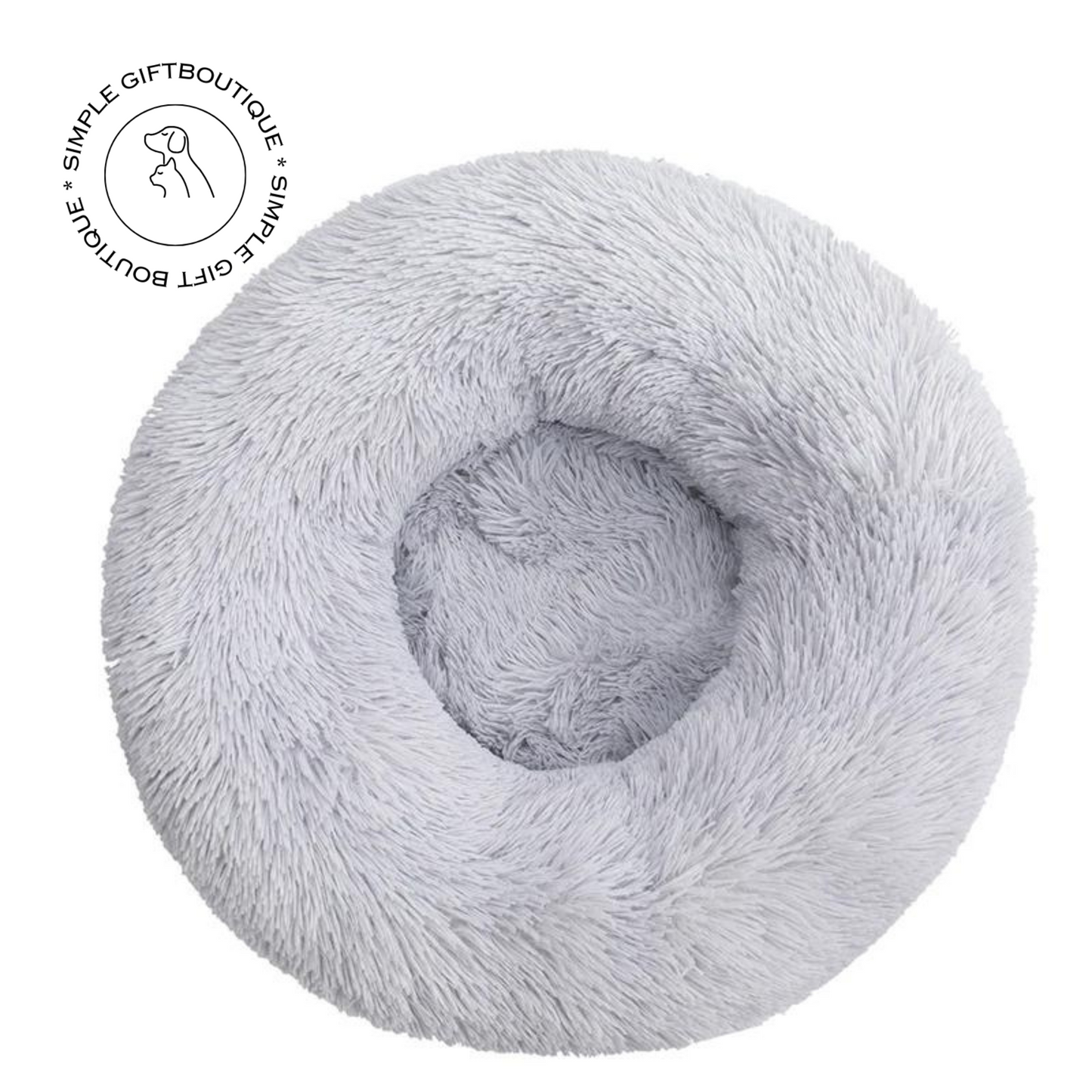 AB Plush Paradise: Comfort Donut Cuddler Pet Bed – Luxurious Rest for Your Furry Friend